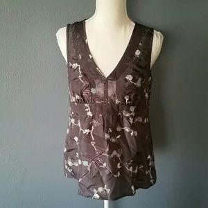 Old Navy Silk Floral Dressy Tank, Size Small